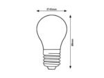 Bec SMD-LED, E27, 8W, 1000lm, albă naturală 4000K - imagine 4