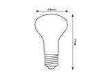 Bec SMD-LED, E14, 5W, 470lm, albă caldă 3000K (cod 79064) - imagine 3