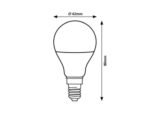 Bec SMD-LED, E14, 9W, 810lm, albă naturală 4000K - imagine 2