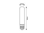 Bec Filament-LED, E27, 2W, 120lm, albă caldă 1800K - imagine 4
