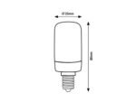 Bec Filament-LED, E14, 4W, 400lm, 3000K, Rabalux - imagine 2