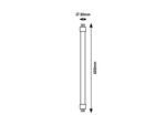 LED Tube, G13, 9W, 900lm, albă naturală 4000K - imagine 2
