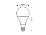 Bec SMD-LED, E27, 18W, 2000lm, albă caldă 3000K - imagine 2