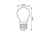 Bec Filament-LED, E27, 10W, 850lm, albă naturală 4000K - imagine 2