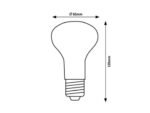 Bec SMD-LED, E27, 9W, 806lm, albă caldă 3000K (cod 79113) - imagine 4