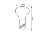 Bec SMD-LED, E27, 9W, 806lm, albă naturală 4000K (cod 79114) - imagine 4