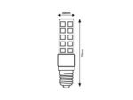 Bec SMD-LED, E14, 6W, 570lm, albă caldă 3000K - imagine 2