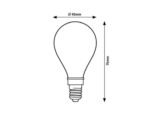Bec Filament-LED, E14, 4W, 350lm, albă naturală 4000K - imagine 2