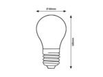 Bec Filament-LED, E27, 7W, 806lm, albă caldă 2700K (cod 79139) - imagine 2