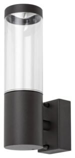 Aplică exterior Katowice, oţel inoxidabil antracit, abajur transparent, GU10 x1 MAX 7W, L60MM, H220MM - imagine 3