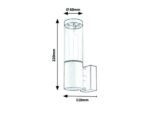 Aplică exterior Katowice, oţel inoxidabil antracit, abajur transparent, GU10 x1 MAX 7W, L60MM, H220MM - imagine 5