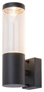Aplică exterior Katowice, oţel inoxidabil antracit, abajur transparent, GU10 x1 MAX 7W, L60MM, H220MM - imagine 4