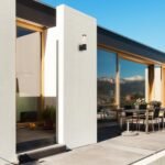 Aplică exterior Katowice, oţel inoxidabil antracit, abajur transparent, GU10 x1 MAX 7W, L60MM, H220MM