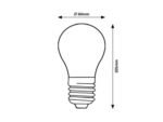 Bec Filament-LED, E27, 7W, 806lm, albă naturală 4000K - imagine 3