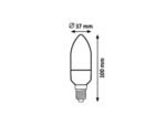 Bec SMD-LED, E14, 7W, 600lm, albă rece 6500K - imagine 3