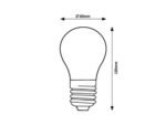 Bec Filament-LED, E27, 4W, 840lm, albă caldă 3000K (cod 79169) - imagine 4