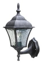 Aplică exterior Toscana, metal argintiu antic, abajur transparent, E27 x1 MAX 60W, Ø205MM, L145MM, H370MM - imagine 3