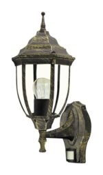Aplică exterior Nizza, metal auriu antic, abajur transparent, E27 x1 MAX 60W, L165MM, H385MM - imagine 3