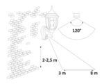 Aplică exterior Nizza, metal auriu antic, abajur transparent, E27 x1 MAX 60W, L165MM, H385MM - imagine 4
