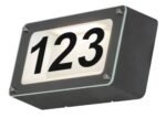 Număr casă iluminat Hannover, metal antracit, LED 6W, L242MM, H122MM - imagine 4