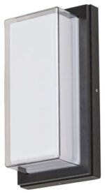 Aplică exterior Andorra, metal negru, abajur alb, LED 12W, L135MM, H260MM - imagine 3