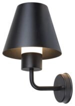 Aplică exterior Favara, metal negru, E27 x1 MAX 14W, L220MM, H365MM - imagine 3
